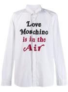 Love Moschino Slogan Print Shirt - White