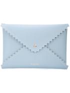 Sara Battaglia Envelope Clutch Bag - Blue