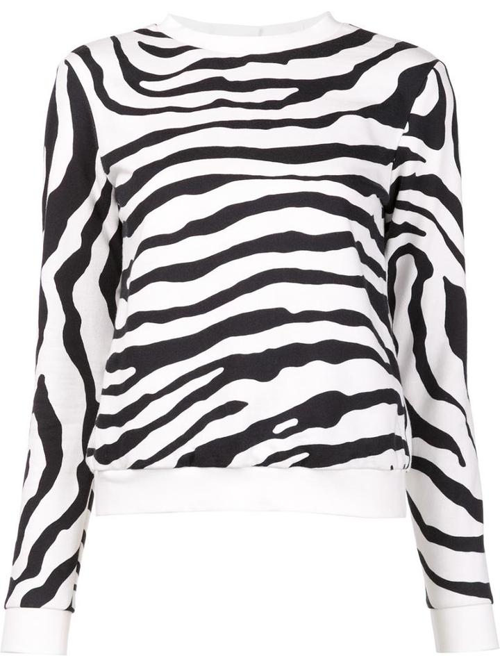 Adam Lippes Open Back Sweatshirt, Women's, Size: 2, White, Cotton