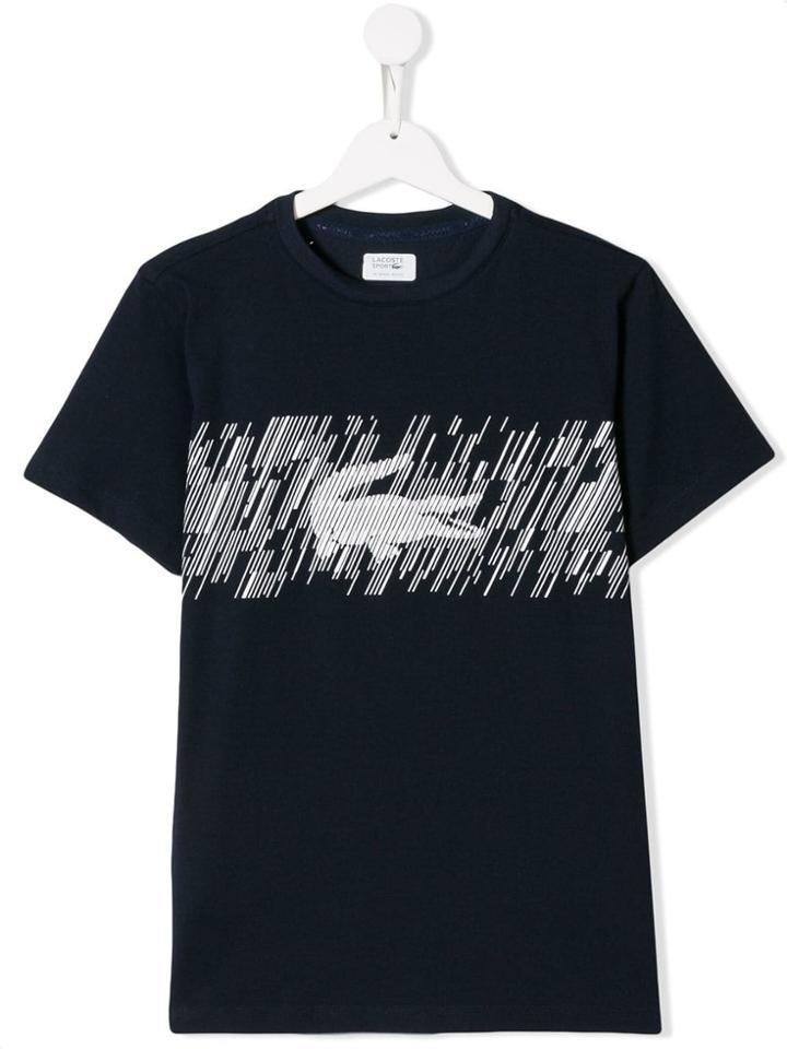 Lacoste Kids Teen Classic Print T-shirt - Blue