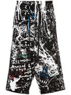 Haculla Paint Canvas Shorts - Black