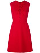 Giambattista Valli Bow Front Sleeveless Mini Dress - Red