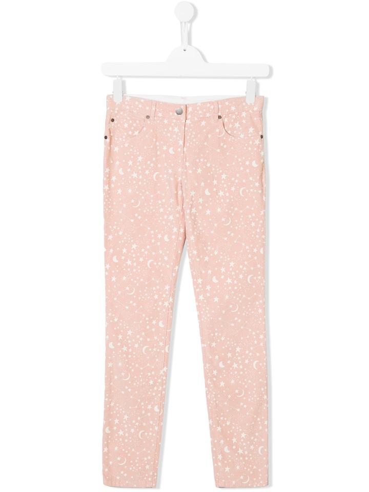 Stella Mccartney Kids Nina Planet Print Trousers - Pink & Purple
