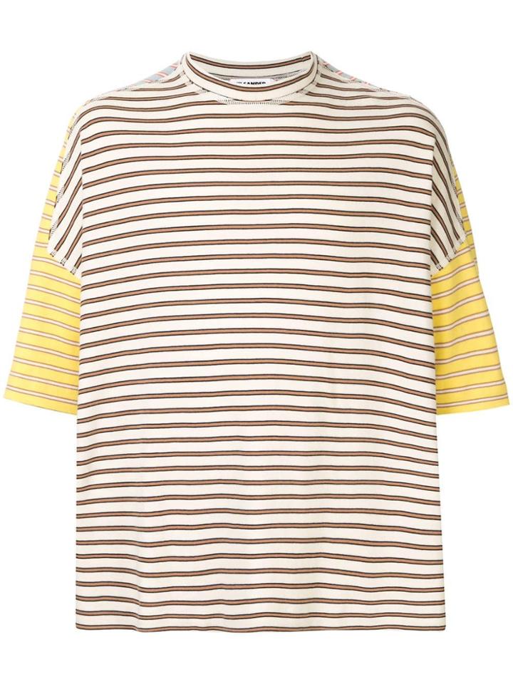 Jil Sander Oversized Striped T-shirt - Multicolour
