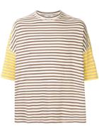 Jil Sander Oversized Striped T-shirt - Multicolour