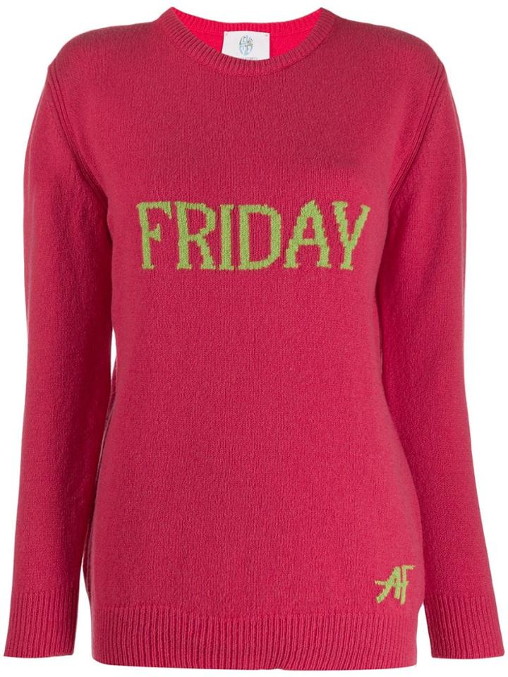 Alberta Ferretti Friday Intarsia Jumper - Pink