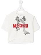 Moschino Kids Logo Print T-shirt, Toddler Girl's, Size: 5 Yrs, Nude/neutrals
