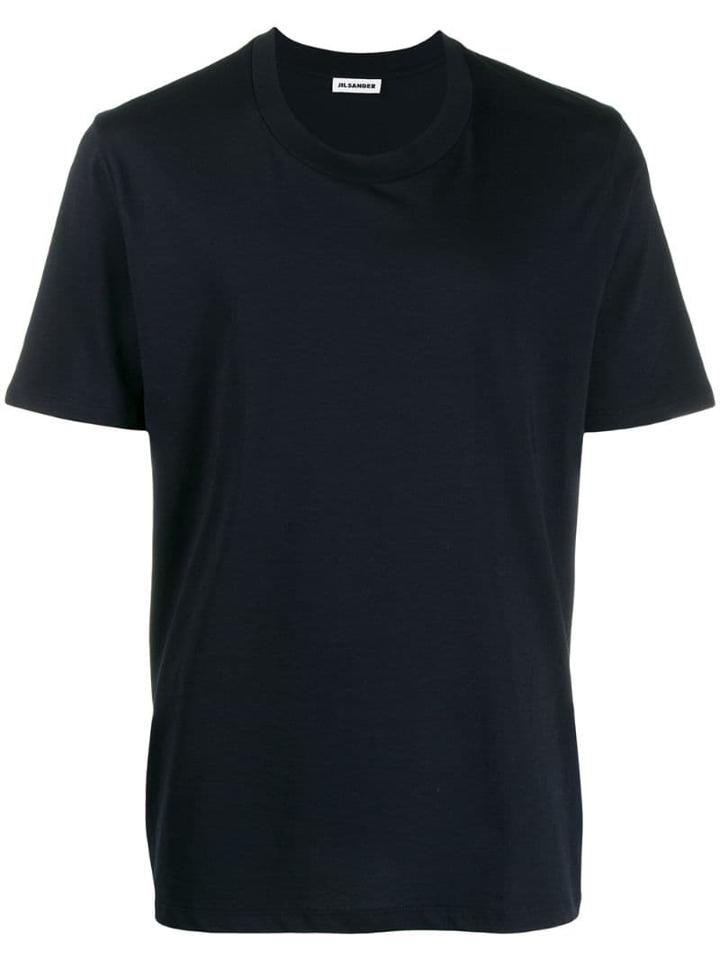Jil Sander Basic Short Sleeve T-shirt - Blue
