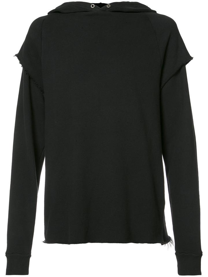 Enfants Riches Deprimes - Raw Edge Hoodie - Men - Wool - Xl, Black, Wool
