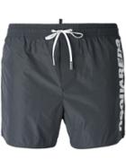 Dsquared2 - Side Logo Swim Shorts - Men - Polyester - 46, Grey, Polyester