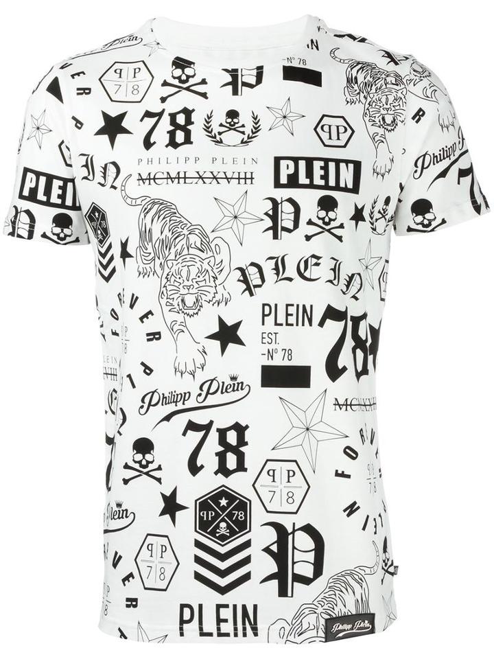 Philipp Plein 'so Black' T-shirt, Men's, Size: Xxl, White, Cotton