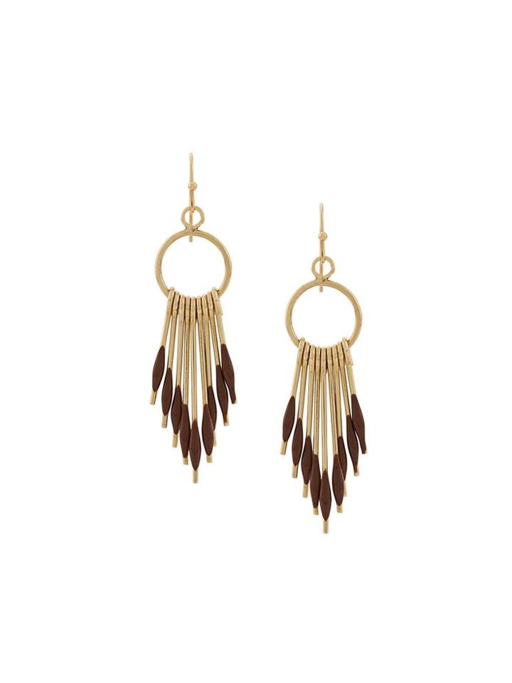 Polder Sn Pendant Earrings - Brown
