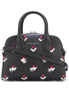 Marc Jacobs Embellished Tulip Print Bauletto Tote, Women's, Black