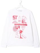 Stella Mccartney Kids Palm Print Sweatshirt - White