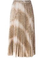 Comme Des Garçons Snakeskin Effect Pleated Skirt