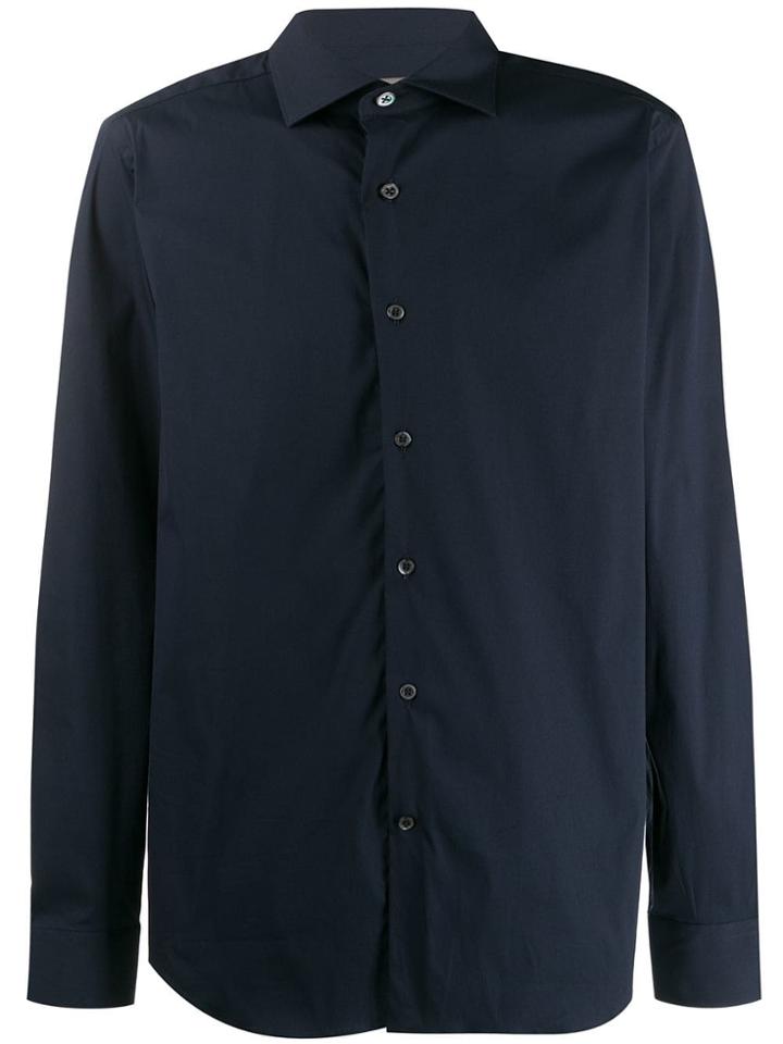 Corneliani Slim Fit Classic Shirt - Blue