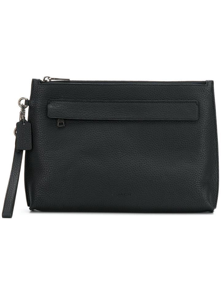 Coach Zipped Pouch - Black