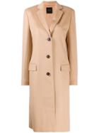 Agnona Single-breasted Overcoat - Neutrals