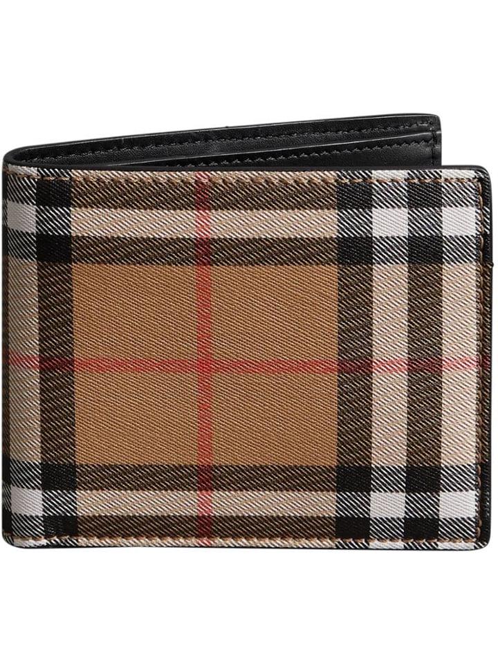 Burberry Vintage Check Leather Id Wallet - Neutrals