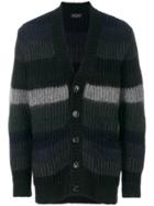 Roberto Collina Striped V-neck Cardigan - Multicolour
