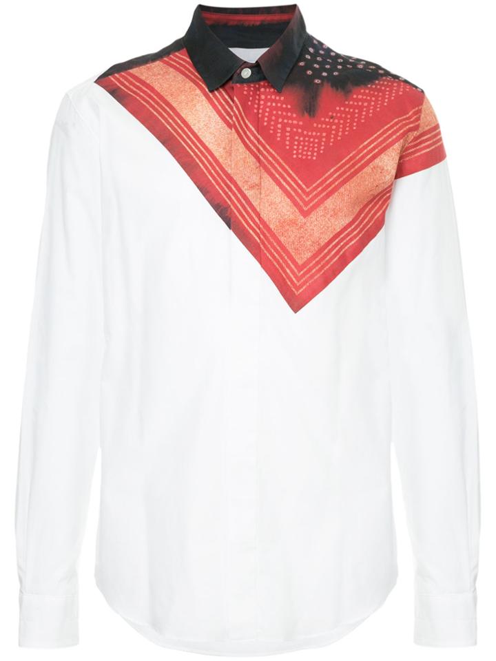 Yoshiokubo Shibori Bandana Shirt - White