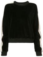 Haider Ackermann Textured Side Stripe Sweatshirt - Black