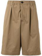Marni Drawcord Shorts, Men's, Size: 48, Brown, Cotton
