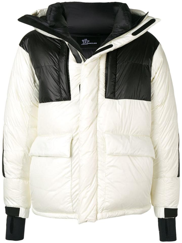 Moncler Grenoble Padded Hooded Coat - White