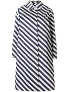 Mackintosh Vintage Striped Raincoat - Blue