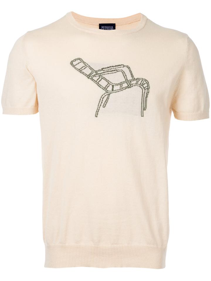 Monsieur Lacenaire - Deck Chair Knit T-shirt - Men - Cotton - S, White, Cotton