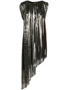 Lanvin Metallic Asymmetric Dress - Black