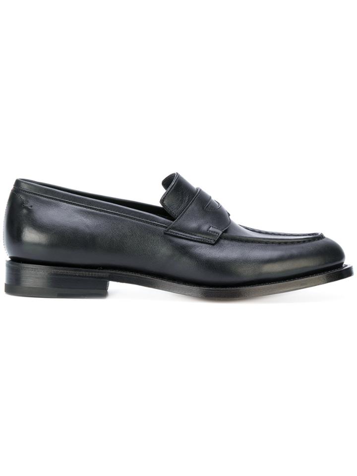 Santoni Penny Loafers - Black