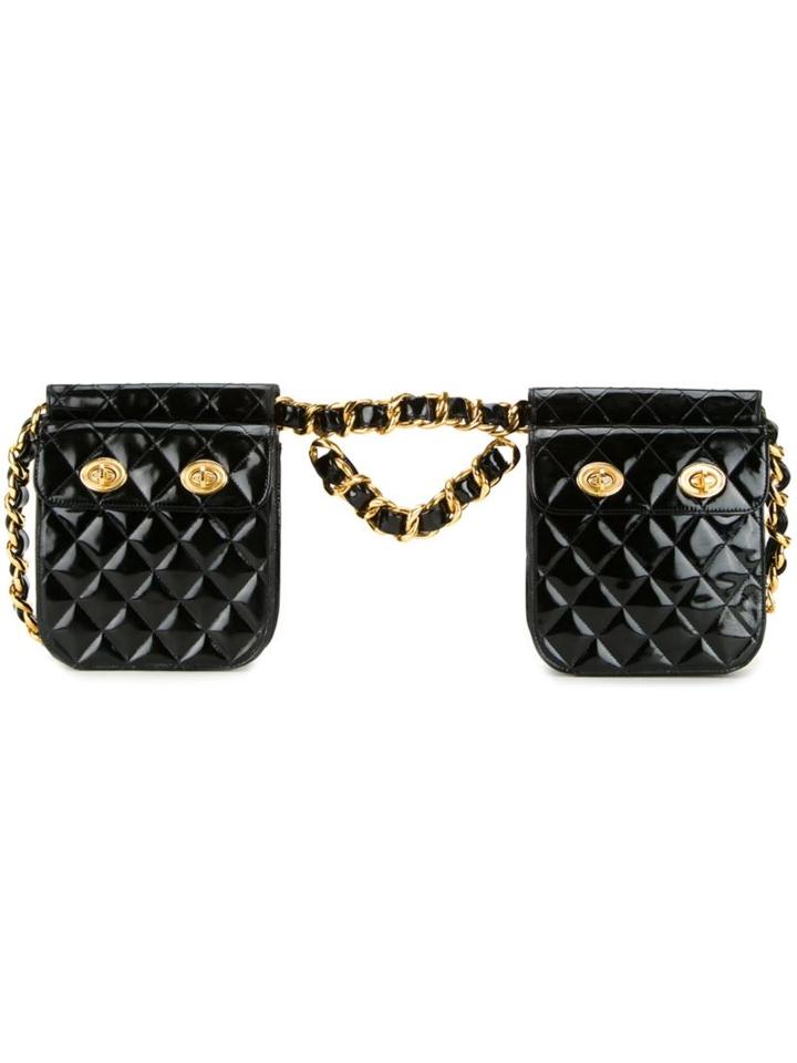 Chanel Vintage Double Quilted Bum Bag