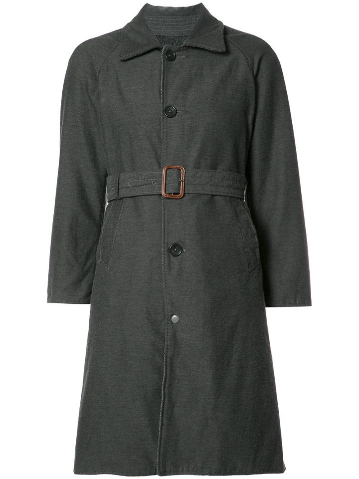 Engineered Garments Classic Midi Coat, Women's, Size: 0, Grey, Cotton/polyester/wool