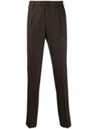 Pt01 Slim Tailored Trousers - Brown