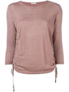 Peserico Ruched Detail Jumper - Neutrals