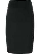 Stella Mccartney Classic Pencil Skirt, Women's, Size: 42, Black, Cotton/polyamide/spandex/elastane