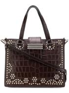 Etro Studded Tote - Brown