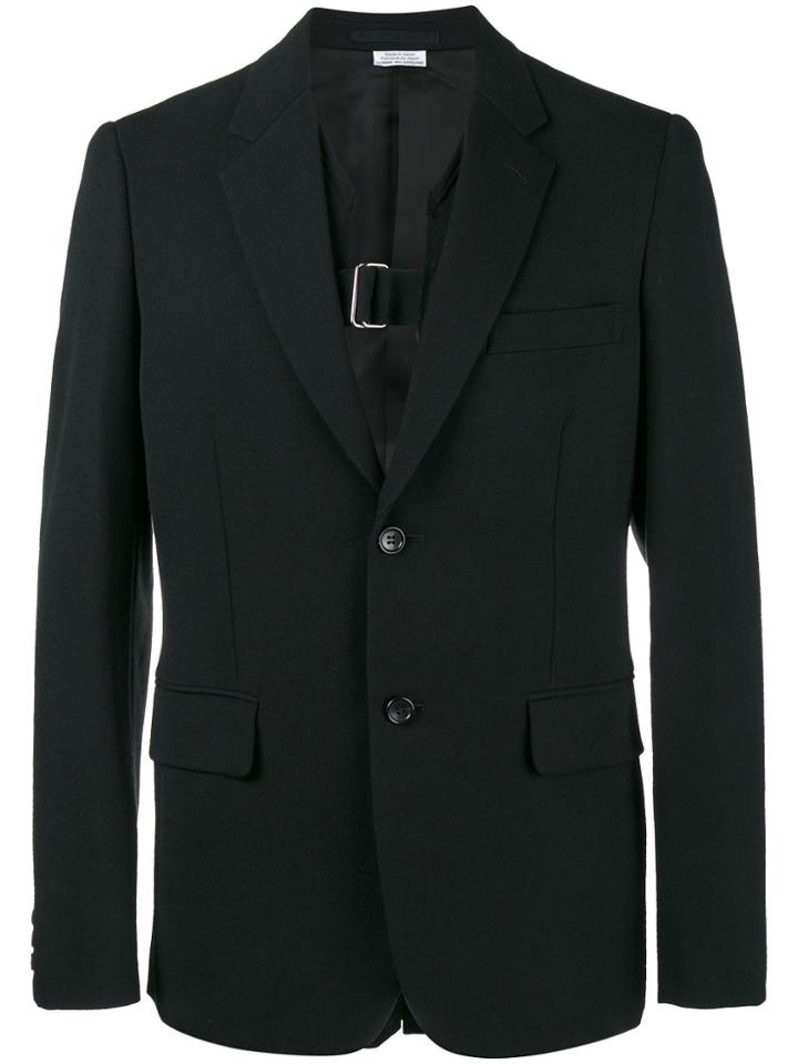 Comme Des Garçons Homme Plus Wool Gabardine Blazer - Black