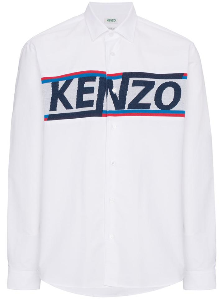 Kenzo Logo Knitted Shirt - White