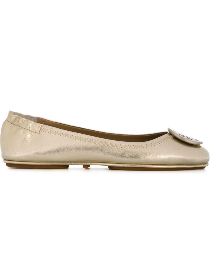 Tory Burch Logo Aplique Ballerinas