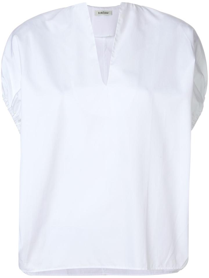 Toteme Sleeve-less Shift Blouse - White