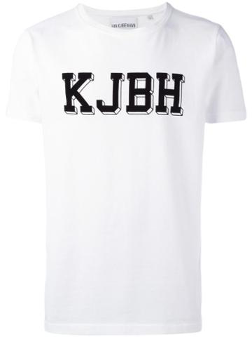 Han Kj0benhavn 'block' T-shirt, Men's, Size: Medium, White, Cotton