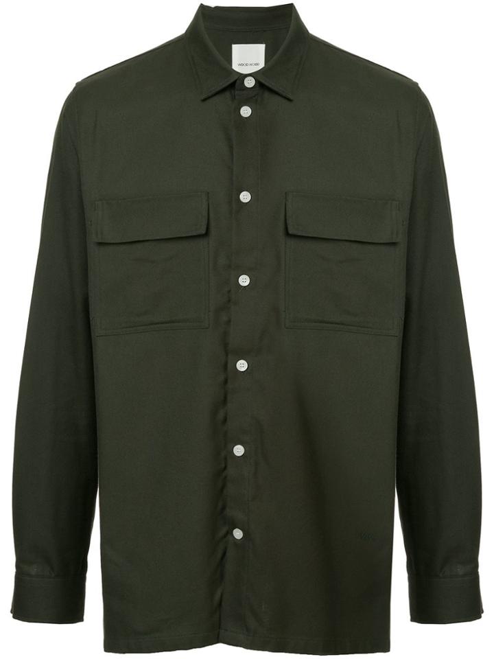 Wood Wood Classic Chest Pocket Shirt - Green