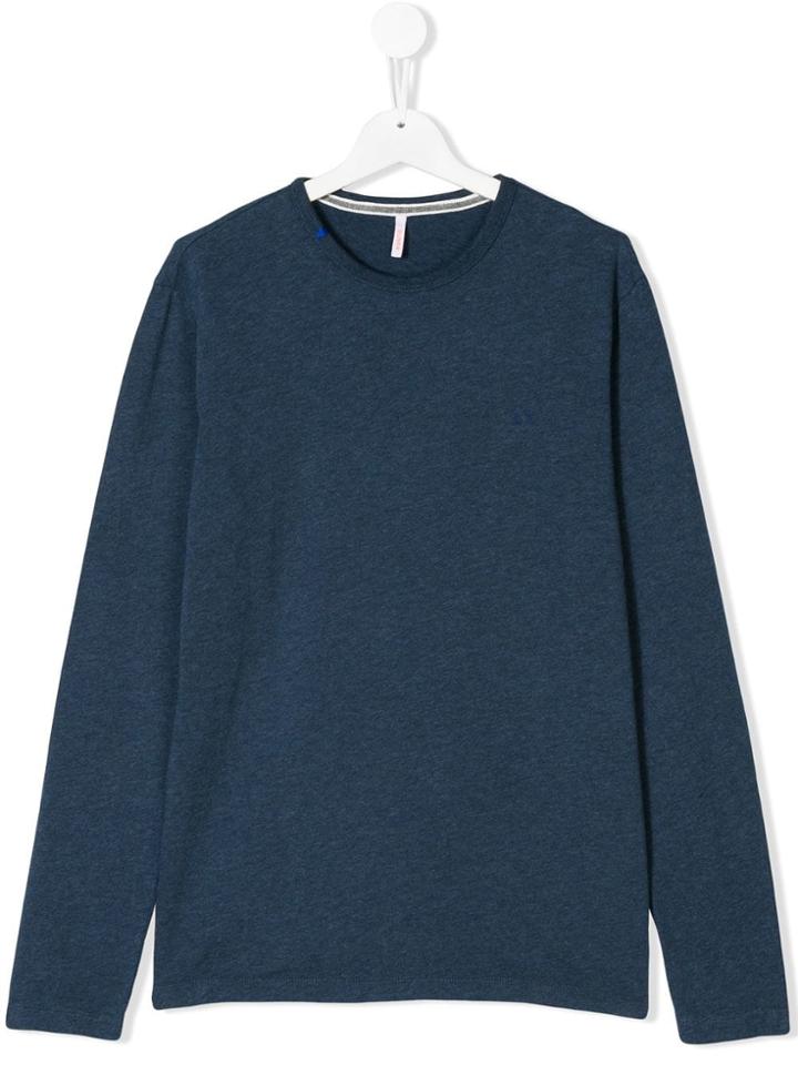 Sun 68 Kids Plain T-shirt - Blue