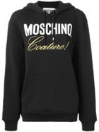 Moschino Logo Hooded Sweatshirt - Black