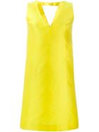 P.a.r.o.s.h. Pulp Shift Dress, Women's, Size: M, Yellow/orange, Polyester/silk