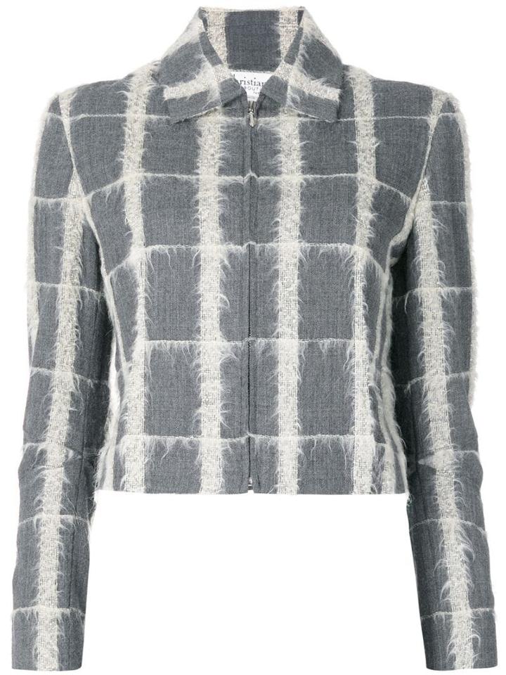 Christian Dior Pre-owned Checked Jacket - Grey