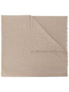 Blanca Wide Distressed Scarf - Nude & Neutrals