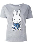 Chinti And Parker Miffy Applique T-shirt, Women's, Size: Xs, Grey, Cotton